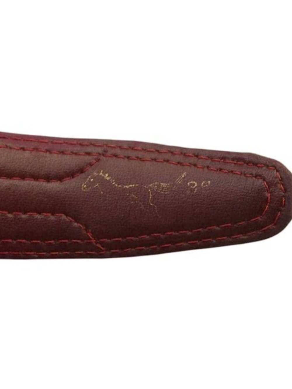 CELINE belt Red Black Gold Women Authentic secondhand - Picture 3 of 3